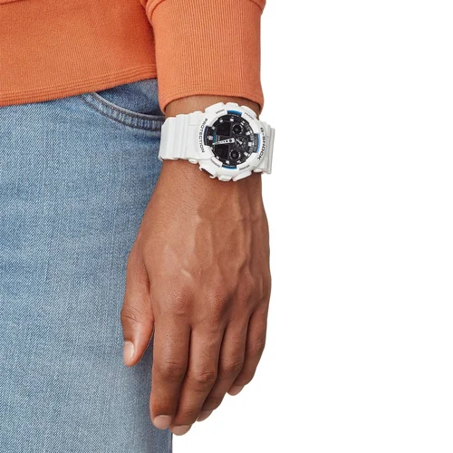 Casio G-Shock GA-100B-7AER vyriškas laikrodis, baltas image 3