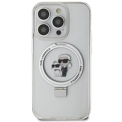Karl Lagerfeld KLHMP15LHMRSKCH MagSafe dėklas iPhone 15 Pro, baltas image 3