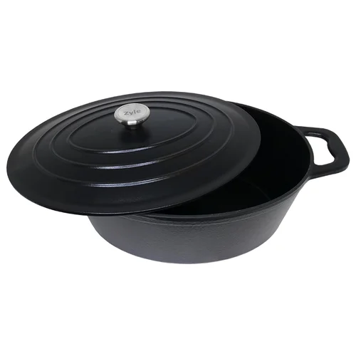 Zyle ZY036BKI ovalus emaliuotas ketaus puodas 7,7 l image 2
