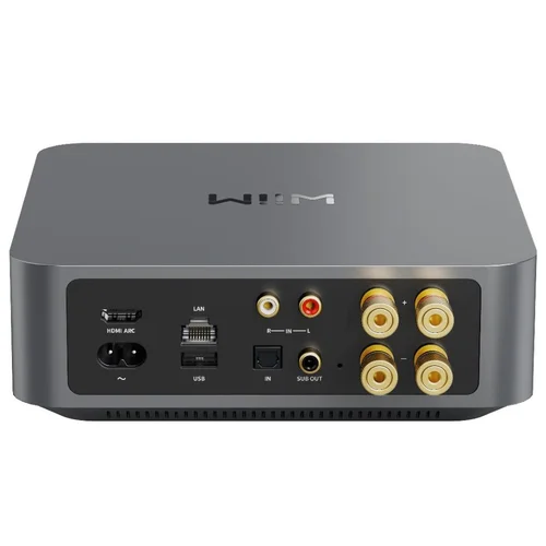 WiiM Amp Pro tamsiai pilkas stereo stiprintuvas image 2