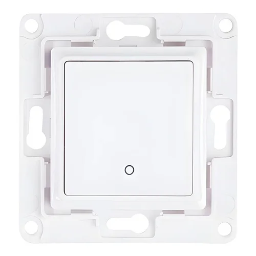 Shelly Wallswitch1White sieninis jungiklis, 1 mygtukas, baltas image 2