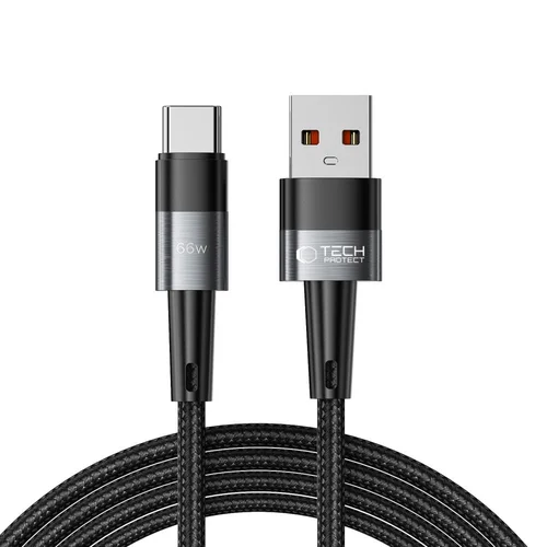 Tech-Protect UltraBoost USB-C / USB-C 66 W 2 m pilkas kabelis image 1