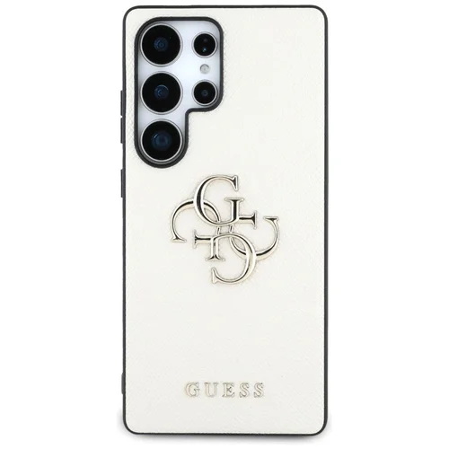 Guess Grained Big 4G Logo dėklas Samsung Galaxy S25 Ultra, smėlinis image 3