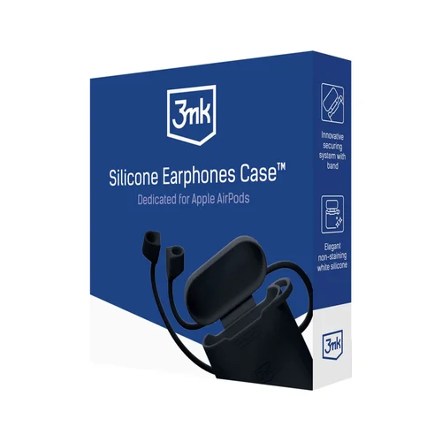 3mk silikoninis dėklas Apple AirPods Pro 3, juodas image 1