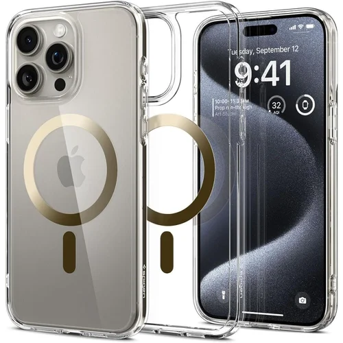Spigen Ultra Hybrid Mag dėklas iPhone 15 Pro, auksinis image 1