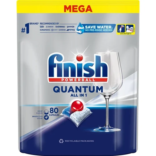 Finish QUATUM ALLIN1 indaplovės tabletės 80 vnt image 1