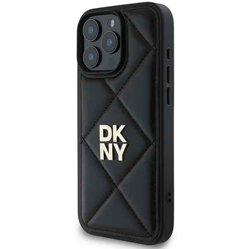 DKNY Apskritas standartinis logotipas iPhone 16 Pro dėklas, juodas image 2