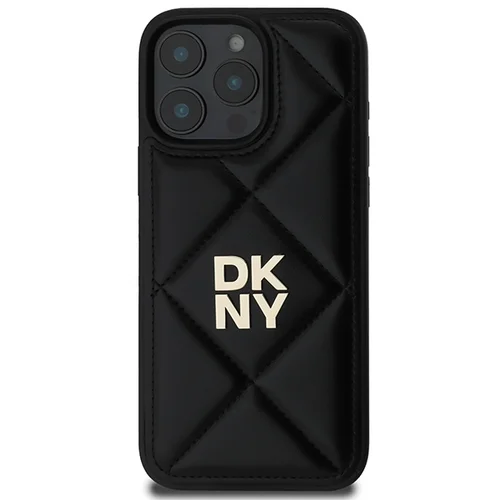 DKNY Apskritas standartinis logotipas iPhone 16 Pro dėklas, juodas image 3