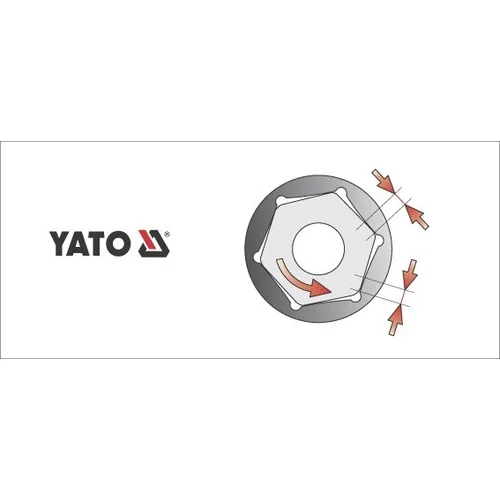 YATO YT-1408 9 mm šešiakampė galvutė 1/4″ image 2
