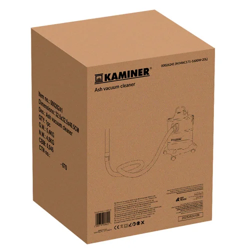 Kaminer ODK013-20L pelenų dulkių siurblys 20 l image 3