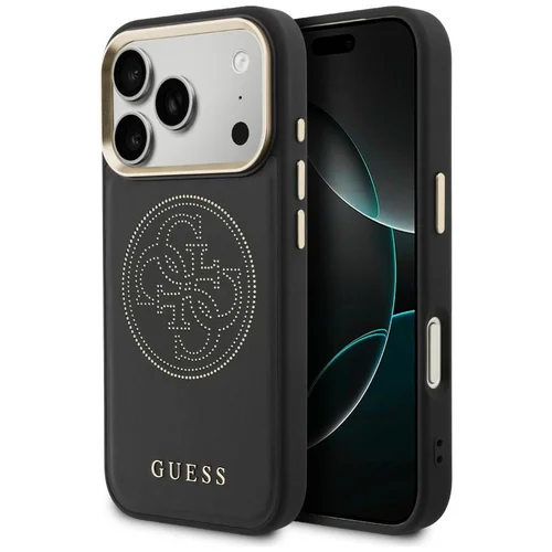 Guess 4G perforuotas MagSafe dėklas iPhone 17 Pro, juodas image 1