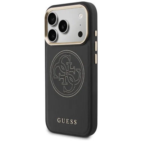 Guess 4G perforuotas MagSafe dėklas iPhone 17 Pro, juodas image 2