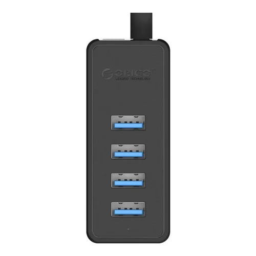 Orico W5P-100 USB 3.0 šakotuvas, 4 prievadai, juodas image 2