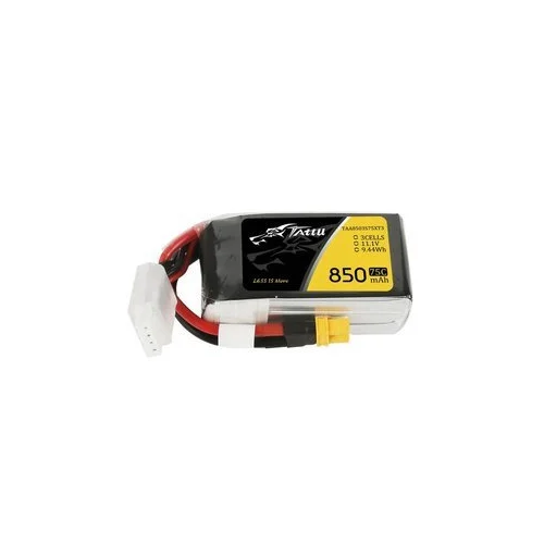 Tattu 850 mAh 11,1 V 75C 3S1P baterija XT30 jungtimi image 1