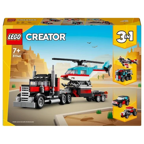 Konstruktorius LEGO Bortinis sunkvežimis su sraigtasparniu image 1