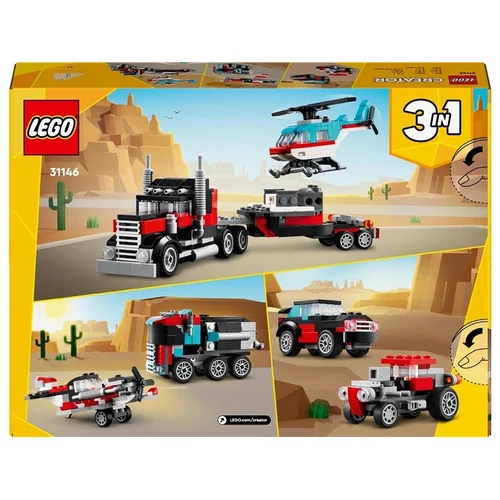 Konstruktorius LEGO Bortinis sunkvežimis su sraigtasparniu image 2