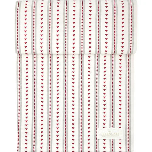 GreenGate ESTHER red siuvinėtas stalo takelis 30 × 220 cm image 1