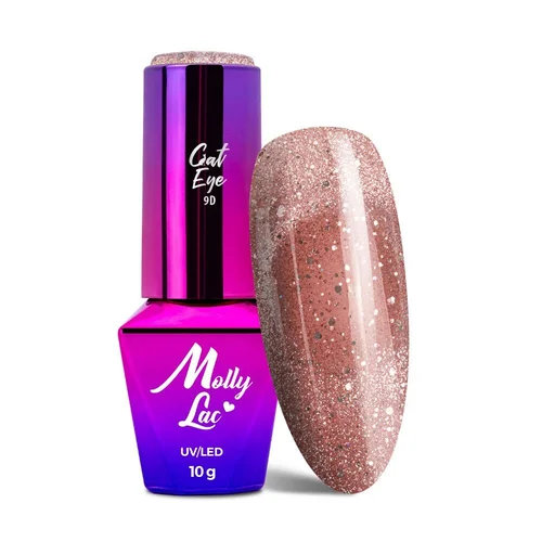 MOLLYLAC Cat Eye Foxy Eyes hibridinis nagų lakas 10 g Nr. 553 image 1