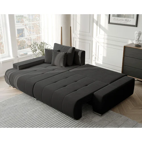NIKO kampinė sofa su miego funkcija, Monolith 95 image 3