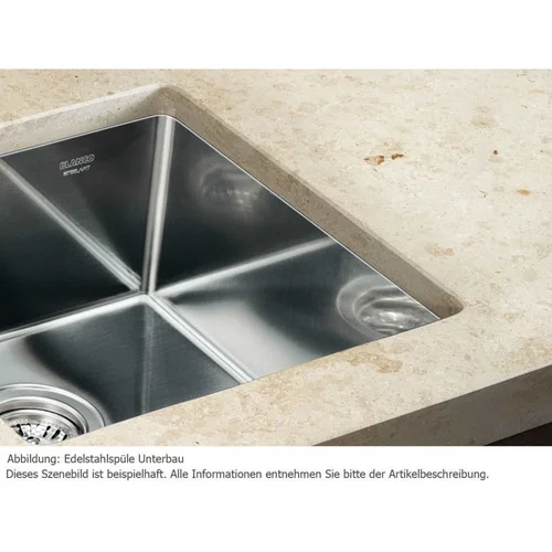 BLANCO CLARON 500-U 521576 Nerūdijančio plieno įmontuojama plautuvė, 60 cm image 3