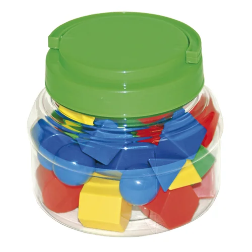 Spalvotos geometrinės figūrėlės, 40 vnt image 2