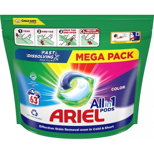 Ariel Colour skalbimo kapsulės, 63 vnt. image 2
