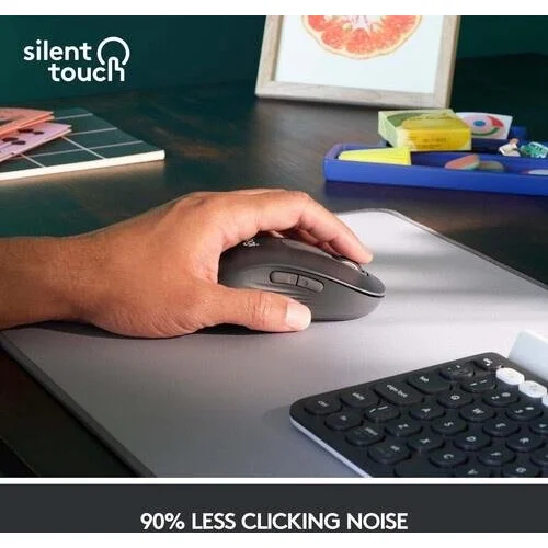 Logitech Singature M650 L kairiarankė, pilka image 3