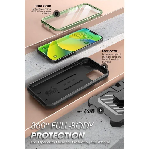 Supcase Unicorn Beetle Pro iPhone 14 Plus žalias dėklas image 2