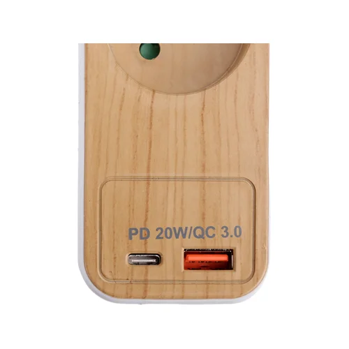 Sthor 72344 ilgintuvas, 5 lizdai, USB, 1,4 m image 2