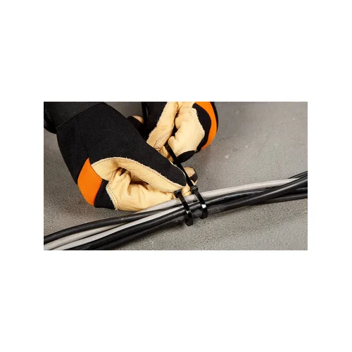 TOPEX Užveržimo dirželiai 4,8 mm x 370 mm, 75vnt., Juodi image 3