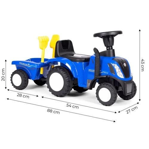 New Holland paspiriamas traktorius su priekaba image 1