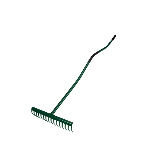 VERTO 15G081 Grėblys 16-noragų, gumuota metalinė ergonomiška rankena image 1