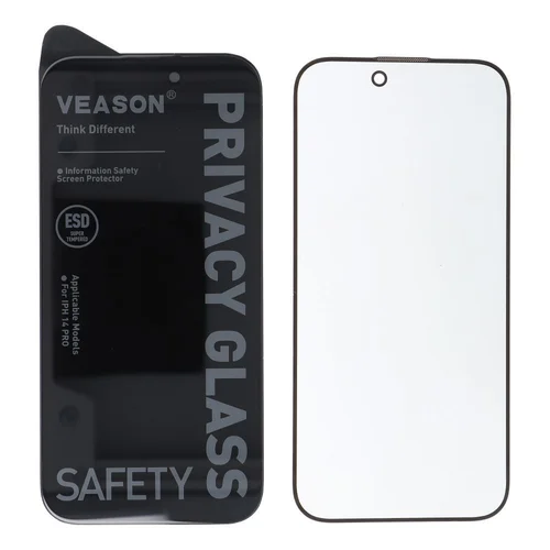 Veason 6D Pro privatumo stiklas iPhone 7/8/SE 2020/2022, juodas image 2