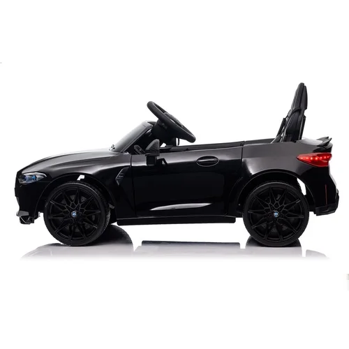 Licencijuotas BMW M4 SX2418 12 V juodas vaikiškas elektromobilis image 3