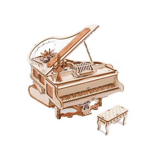 ROKR medinė 3D dėlionė „Grojantis pianinas“ image 1