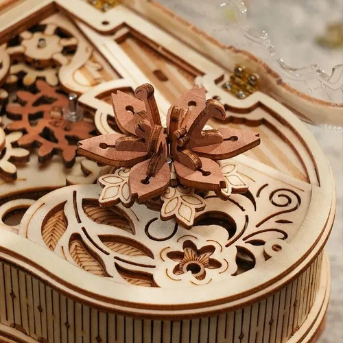 ROKR medinė 3D dėlionė „Grojantis pianinas“ image 3