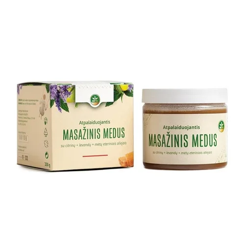 Atpalaiduojantis masažinis pirties medus MĖTA, 250 g image 1