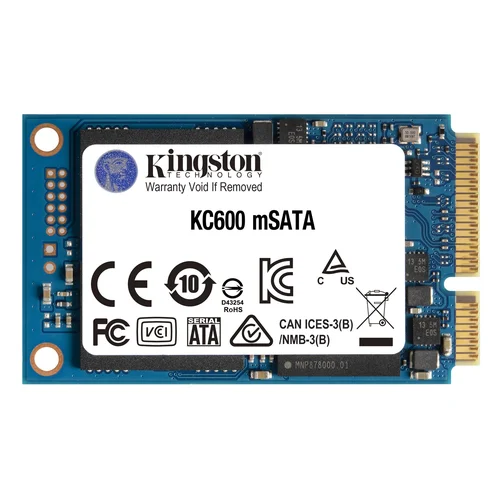 Kingston KC600 512 GB mSATA SSD image 1