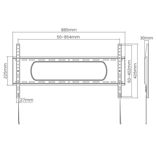 Televizoriaus laikiklis Fiber Novelty C5 F 45-90'' image 3