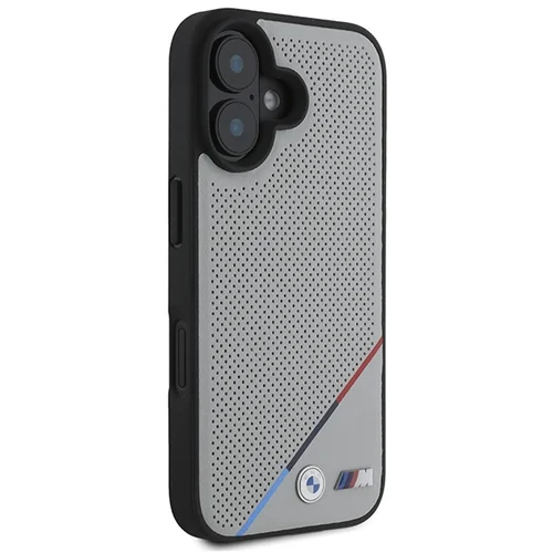 BMW M Perforated Tricolor Line MagSafe iPhone 16 dėklas, pilkas image 2