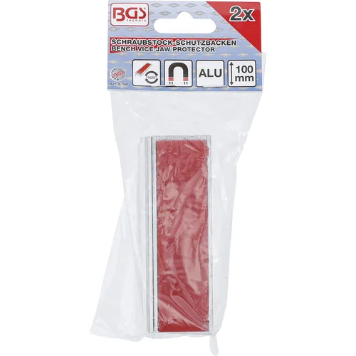BGS technic 6798 aliumininės spaustuvų lūpų apsaugos, 100 mm, 2 vnt. image 2