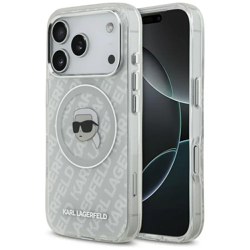 Karl Lagerfeld IML Karl Head Logo MagSafe dėklas iPhone 17 Pro Max, pilkas image 1