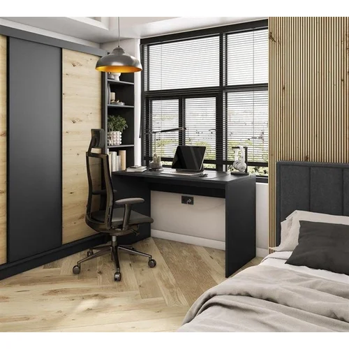 Nevy rašomasis stalas, Juoda, 120×60×75 cm image 3