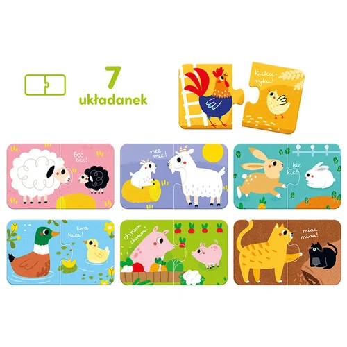 CzuCzu ZA5553 ūkio gyvūnų dėlionė, 7 vnt., 18 mėn+ image 3