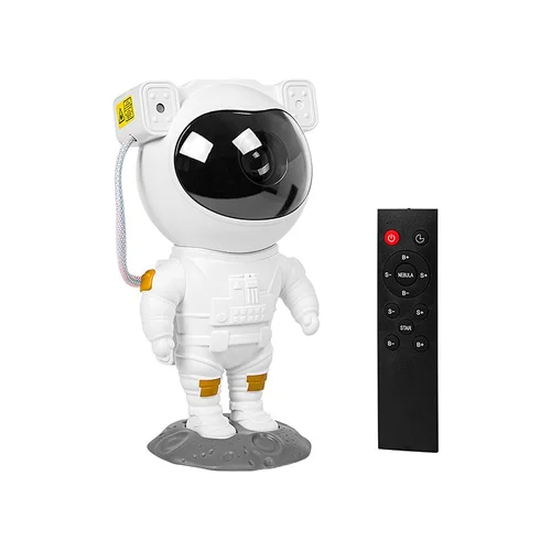 LED astronauto projekcinė naktinė šviesa, balta image 1