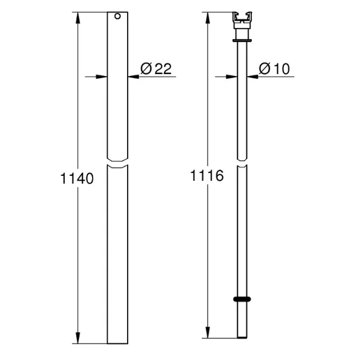 GROHE 48514000 dušo sistemos stovas, chromas image 2