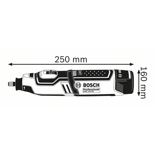 Bosch GRO 12V-35 solo Professional akumuliatorinis rotacinis įrankis image 2