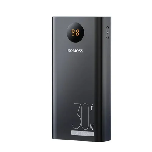 Romoss PEA30 išorinė baterija 30 000 mAh, juoda image 1