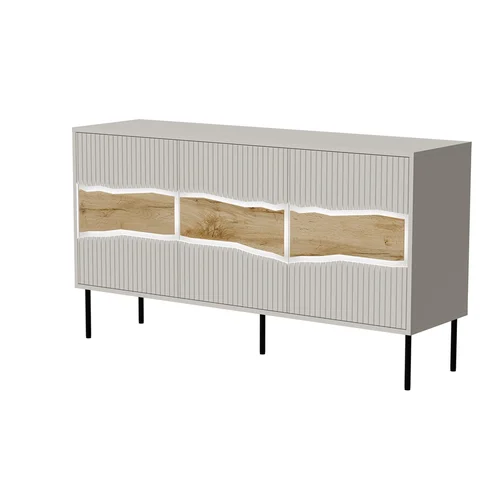 Cama INSERTO 3D komoda 143,5 × 40 × 80 cm, kašmyro spalvos, LED image 1