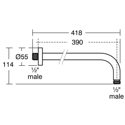Ideal Standard Idealrain B9445A2 Dušo galvos laikiklis, šlifuotas auksas image 2